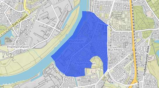 Bodenrichtwertkarte Duisburg Wanheim Angerhausen